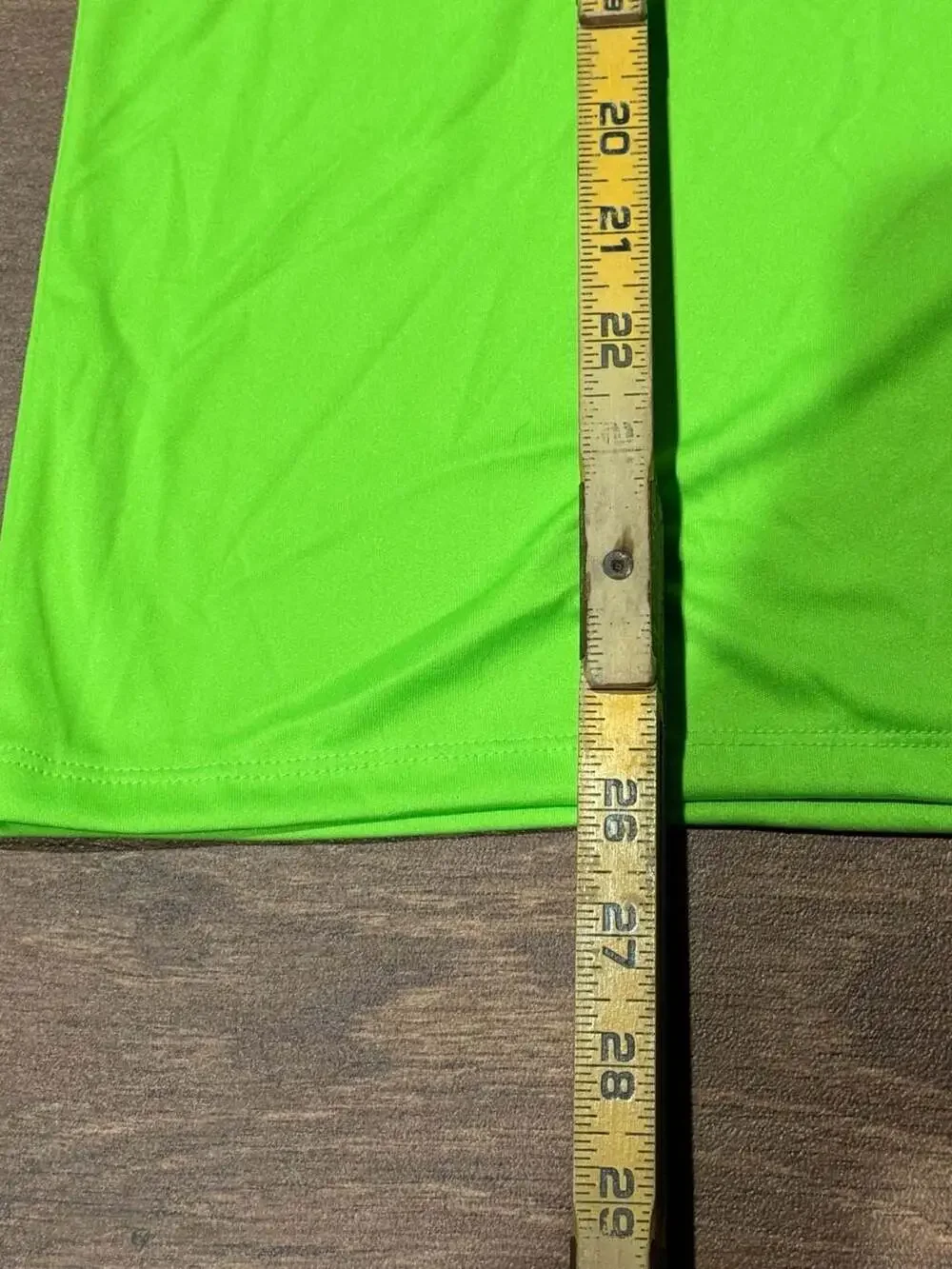 Hanes Cool Dri Performance Short Sleeve V-Neck T-Shirt Neon Green